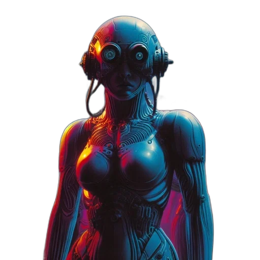 robot, mask, dress, creature transparent PNG cut-out