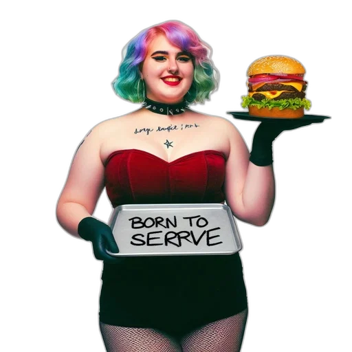 food, dress, female, subject transparent PNG cut-out