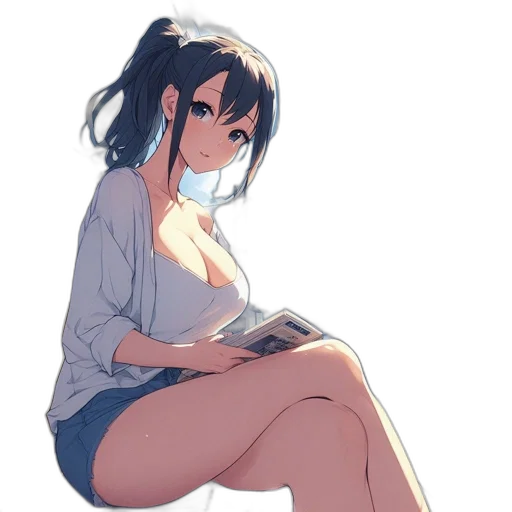 dress, weapon, face, staff transparent PNG cut-out