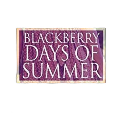 cover, blackberry, days, summer transparent PNG cut-out