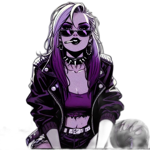 jacket, mask, comic book art, cartoon transparent PNG cut-out