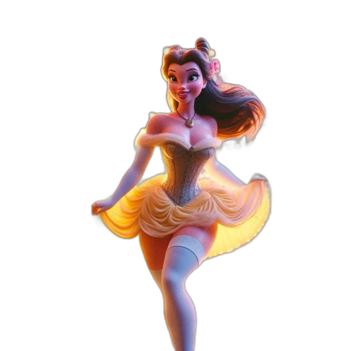 dress, crown, staff, concept art transparent PNG cut-out