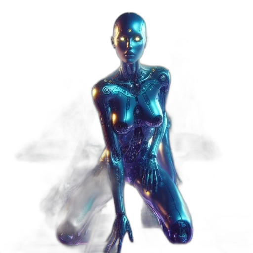 robot, dress, jewelry, concept art transparent PNG cut-out