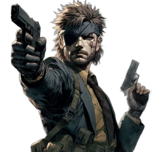 weapon, jacket, concept art, comic book art transparent PNG cut-out