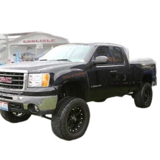 black, gmc, truck, large transparent PNG cut-out