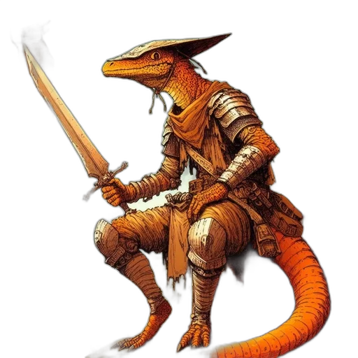 dragon, staff, creature, animal transparent PNG cut-out