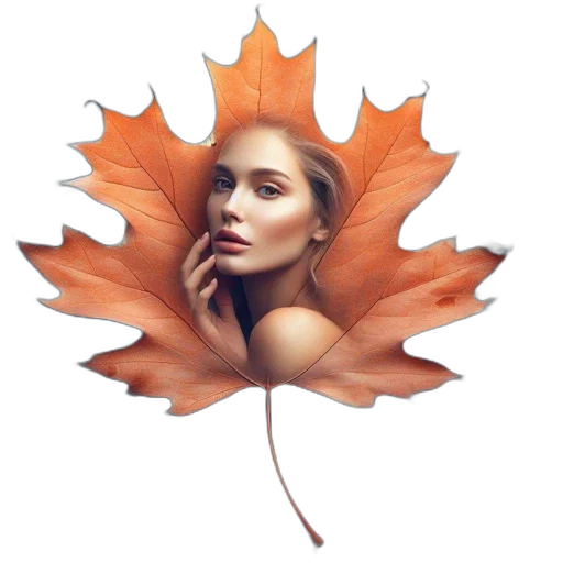 crown, flower, hair, face transparent PNG cut-out