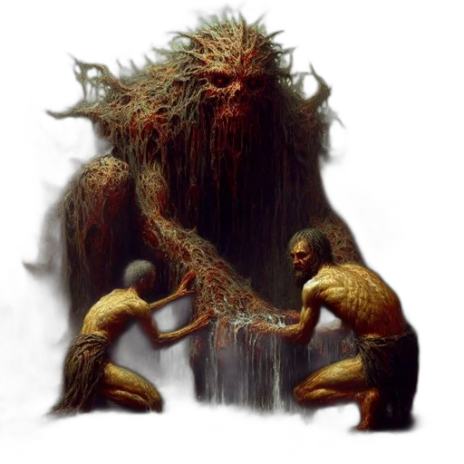 creature, hair, concept art, fantasy art transparent PNG cut-out