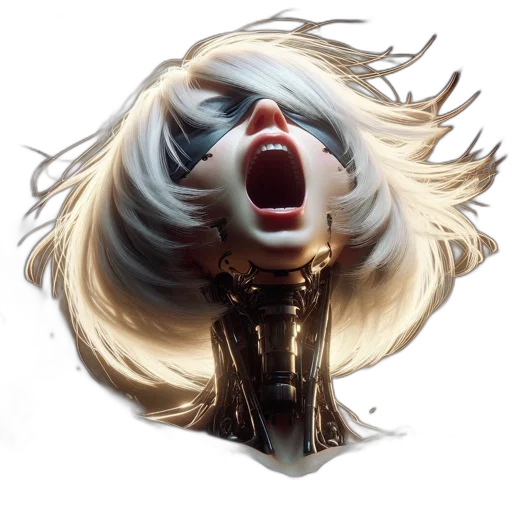 hair, face, crown, mask transparent PNG cut-out