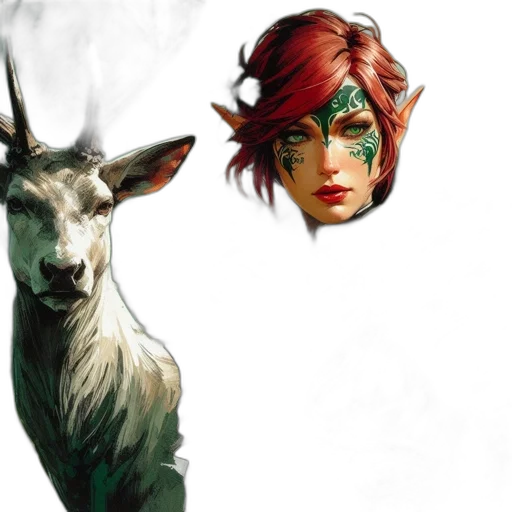 mask, animal, fantasy art, concept art transparent PNG cut-out