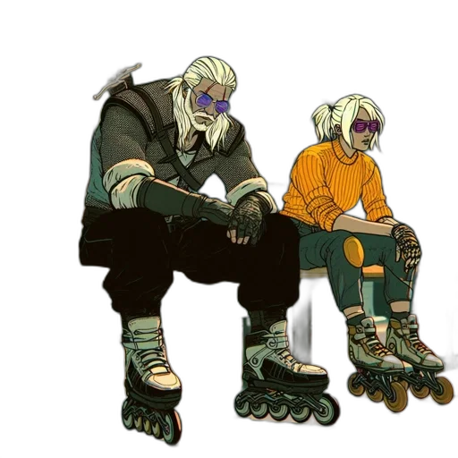 concept art, cyberpunk, fantasy art, comic book art transparent PNG cut-out