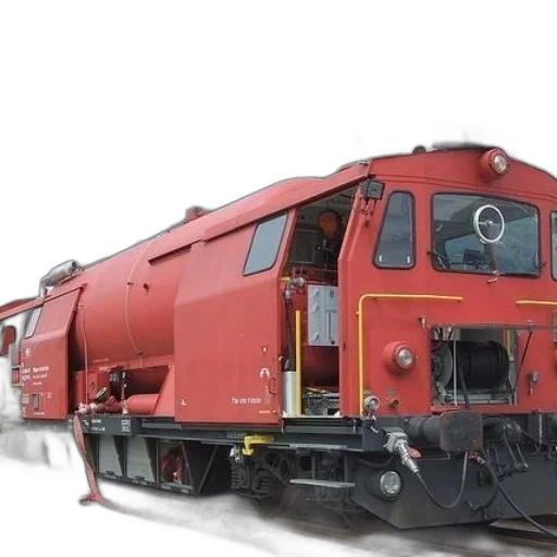 3d render, photorealistic, red, train transparent PNG cut-out
