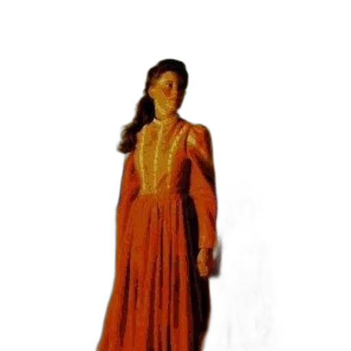 dress, jewelry, staff, crown transparent PNG cut-out
