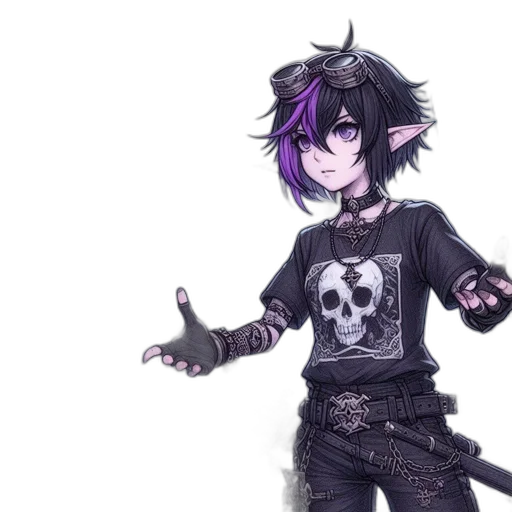 weapon, staff, jacket, concept art transparent PNG cut-out