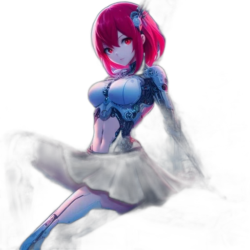 dress, robot, sword, weapon transparent PNG cut-out