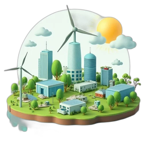 concept art, 3d render, diagram, showing transparent PNG cut-out