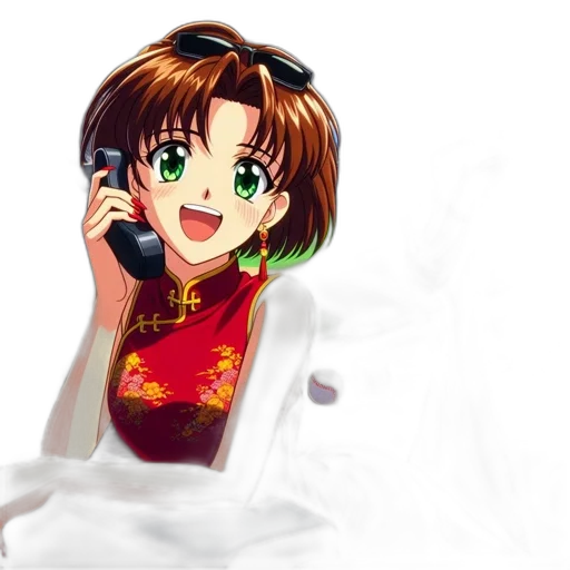 dress, photorealistic, anime, vaporwave transparent PNG cut-out