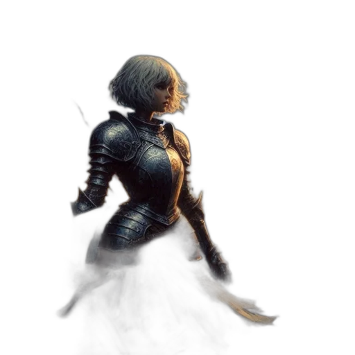 robot, dress, mask, sword transparent PNG cut-out