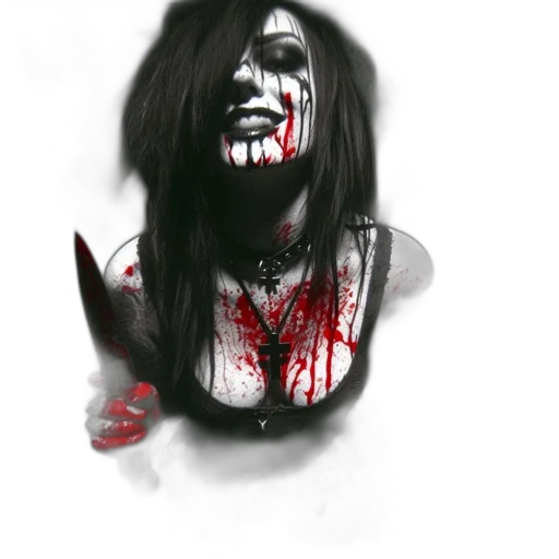 creature, face, mask, photorealistic transparent PNG cut-out