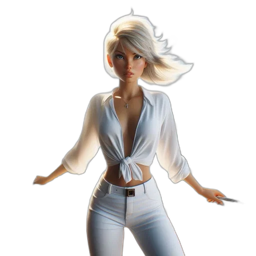 jacket, staff, dress, concept art transparent PNG cut-out