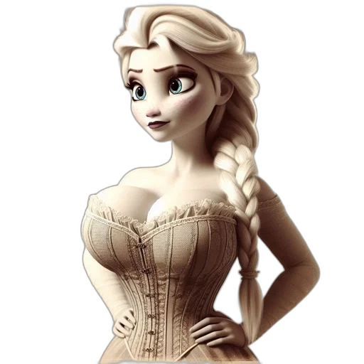 dress, 3d render, fantasy art, cartoon transparent PNG cut-out