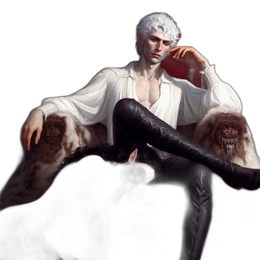creature, jacket, staff, concept art transparent PNG cut-out