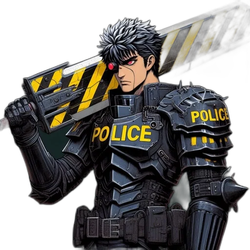 weapon, jacket, staff, concept art transparent PNG cut-out
