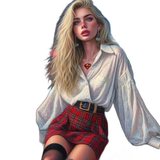 jacket, dress, face, oil painting transparent PNG cut-out