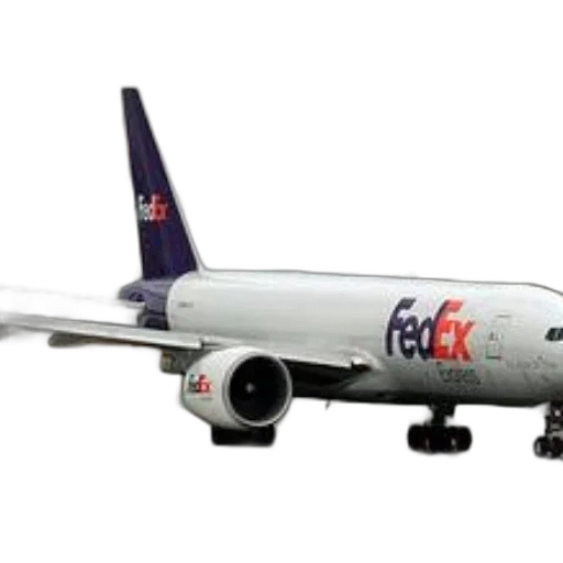3d render, fedex, cargo, plane transparent PNG cut-out