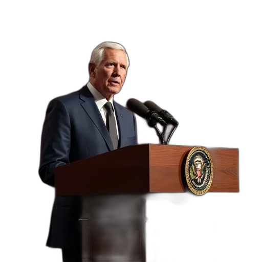 vice, pence, speaking, podium transparent PNG cut-out