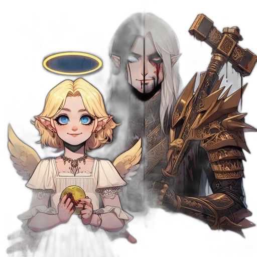 weapon, crown, sword, fantasy art transparent PNG cut-out