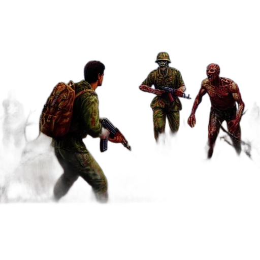 concept art, pixel art, 3d render, comic book art transparent PNG cut-out