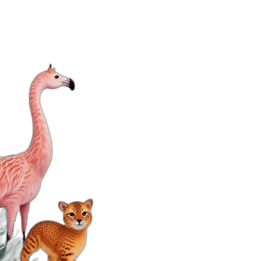 animal, creature, 3d render, concept art transparent PNG cut-out