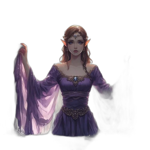 dress, crown, fantasy art, concept art transparent PNG cut-out