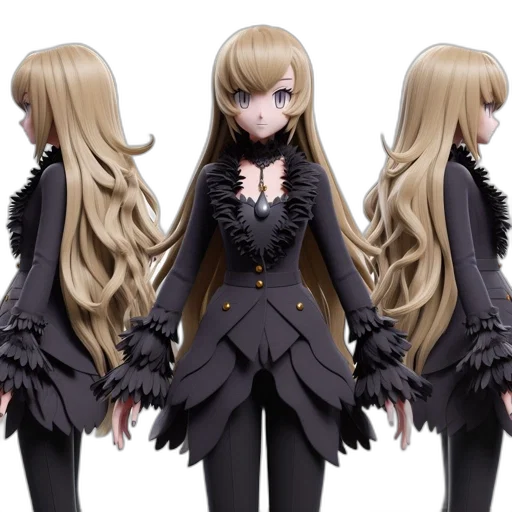 jacket, concept art, 3d render, anime transparent PNG cut-out