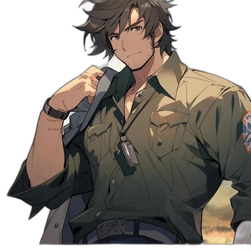 staff, weapon, jacket, animal transparent PNG cut-out