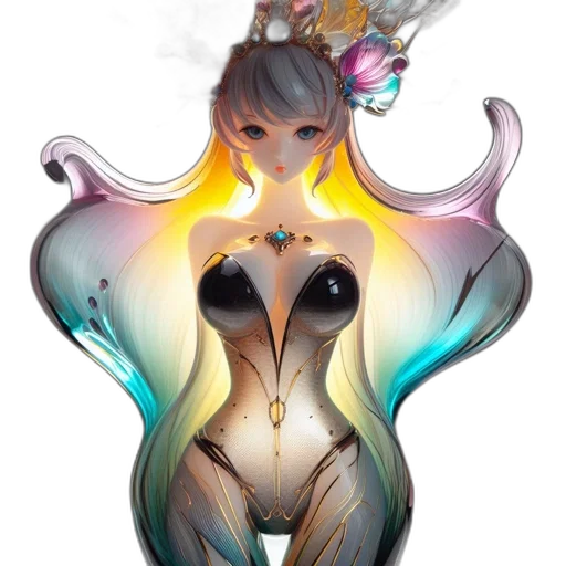 dress, creature, jewelry, mask transparent PNG cut-out