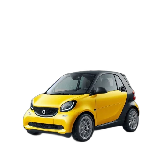 car, animal, 3d render, yellow transparent PNG cut-out