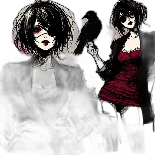 dress, mask, concept art, comic book art transparent PNG cut-out
