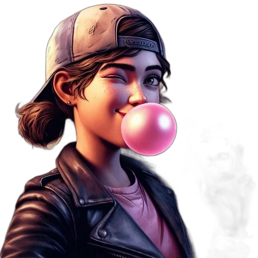 face, jacket, weapon, concept art transparent PNG cut-out