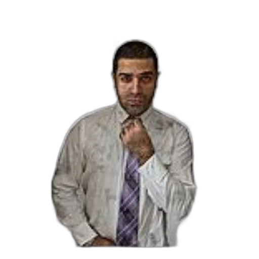 jacket, staff, face, photorealistic transparent PNG cut-out