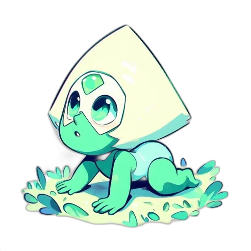 creature, robot, staff, flower transparent PNG cut-out