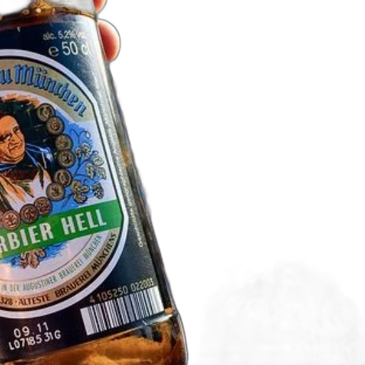 bottle, augustiner-bräu, hell, beer transparent PNG cut-out