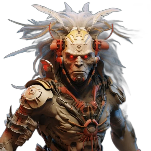 mask, creature, face, staff transparent PNG cut-out