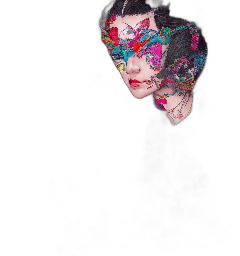 mask, face, crown, jewelry transparent PNG cut-out