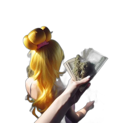hat, dress, crown, hair transparent PNG cut-out