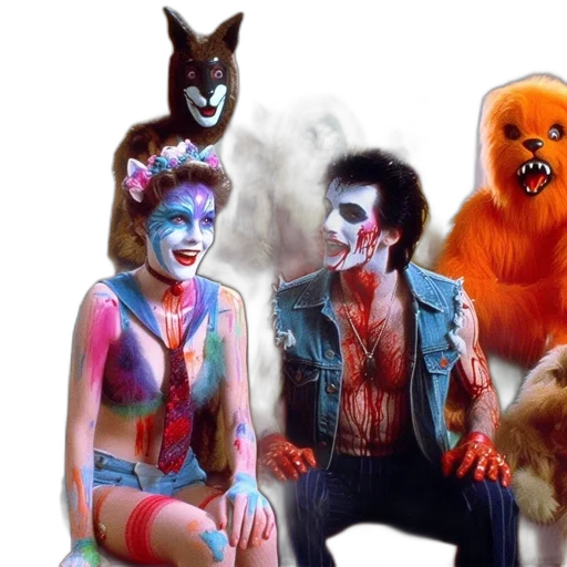 creature, concept art, colorful, costumed transparent PNG cut-out