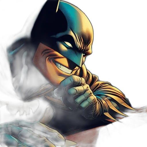 mask, comic book art, concept art, fantasy art transparent PNG cut-out