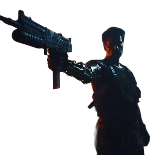 weapon, staff, robot, sword transparent PNG cut-out