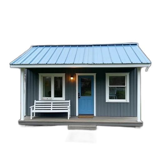 building, 3d render, photorealistic, blue transparent PNG cut-out